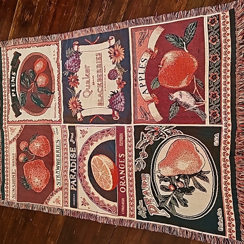 Tapestry Fruit Throw